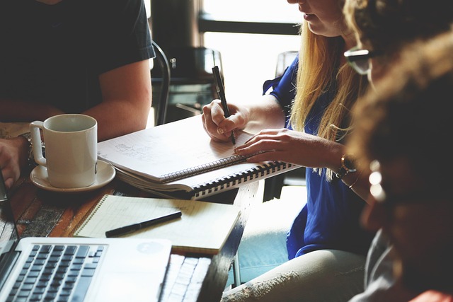 Business partners collaborating